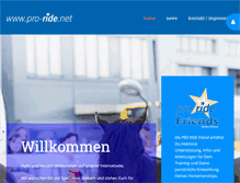 Tablet Screenshot of pro-ride.net